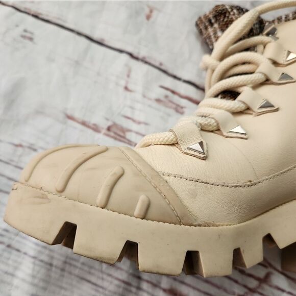 Schutz Jan Tweed Leather Booties Size 8.5 - Picture 10 of 10